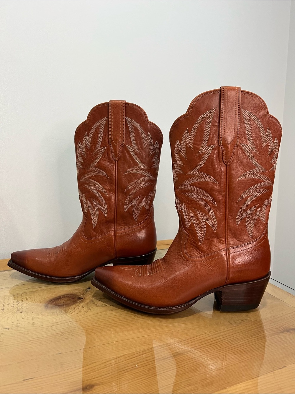 Tecovas Sadie rustic brown Classic Western Leather Cowboy Boots size 9.5 - Picture 1 of 8